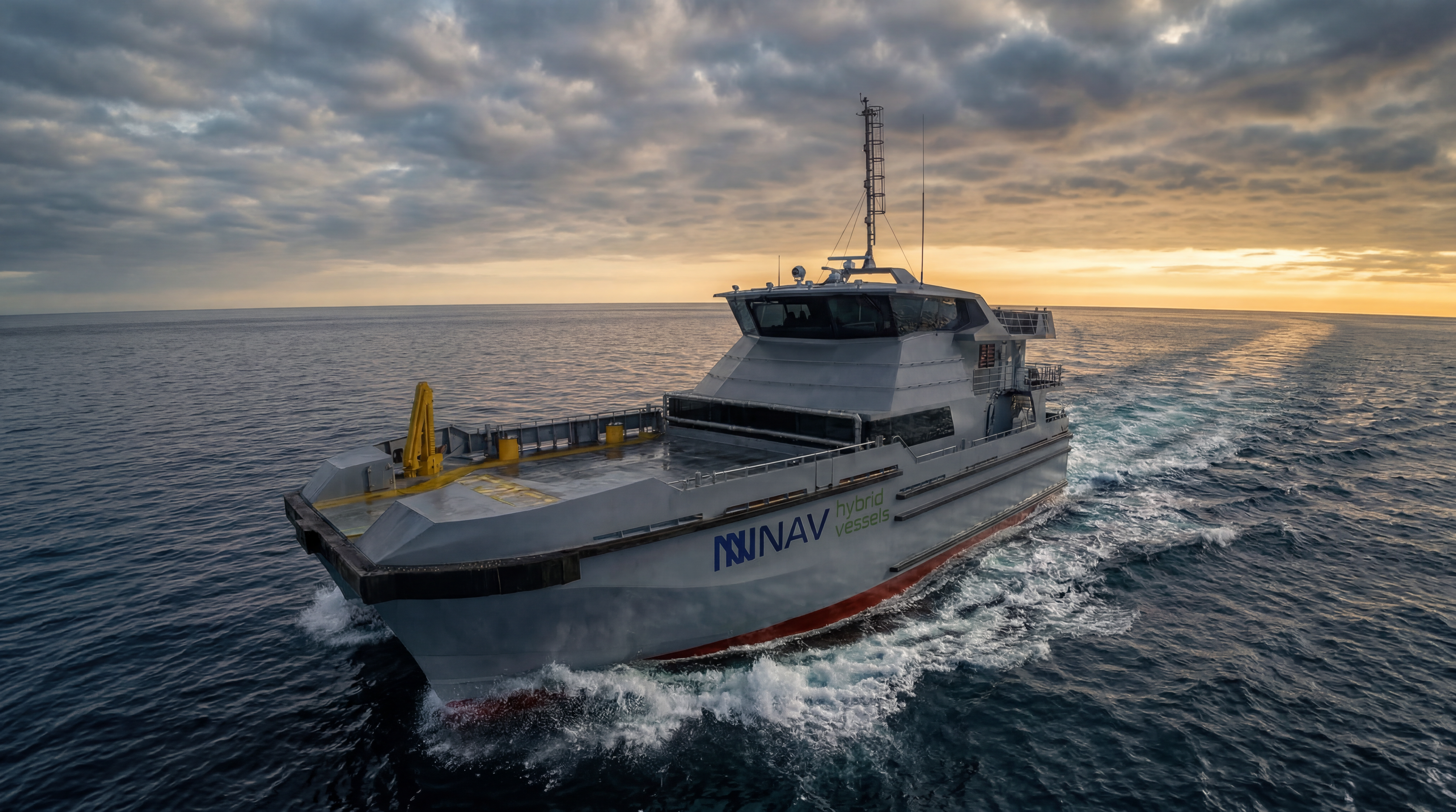 NAV vessel at sea